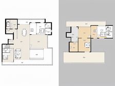 大宅顶楼复式户型 临河楼栋位置 附大露台 视野广阔