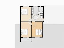 院子可以停车 南北通透 精装修 两室两厅