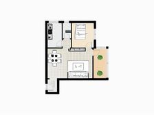 红星地铁站融达小区两室一厅格局方正户型好无采光好