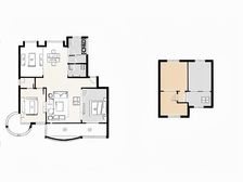 澄碧湖边上下复式,带大露台,房子大,通透性好。