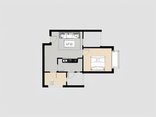 次新小区精装小户型一居室+阳台