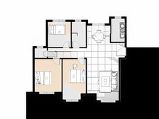 华南广场 华润凯旋门二期 好位置三室户型 全天采光