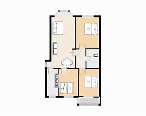 华贵苑 3室1厅 东南