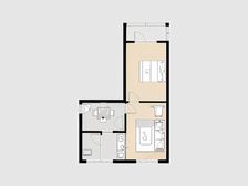 东苑小区正规两室户型方正采光好