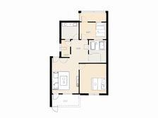 一梯两户,南北向,高层楼层,视野好采光好,电梯入户