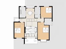 凤凰城凤翔苑 南北通透三房两卫 中间好楼层 毛坯房