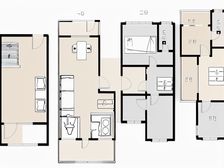 临深后花园 舒适安静 南北对流 前后带花园