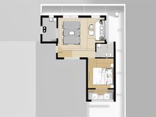 仲雅苑4号轨交口 有外楼梯已分割2套 带南北大露台