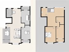 顶层复式结构,适合一家人居住,看房方便,带电梯