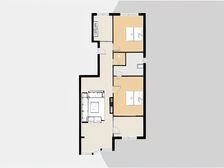 此房满五不唯一,正规俩室俩厅,南北通透户型,电梯房