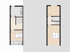 山合坊商铺出售,上下两层,楼下门面