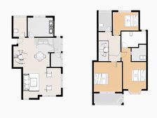 双阳台,得房率高,复式房,大开间,欧式风格,房型正气