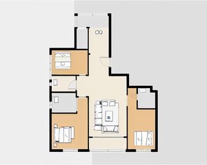 雅颂居通透大三居 观景平层 毛坯现房 窗户已改