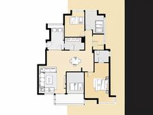 保利花园一期一梯两户 小高层南北对流