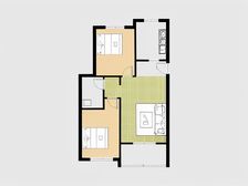 兴盛名仕城 精装2居室 南北通透 中间楼层 视野宽阔