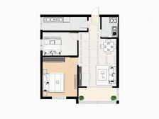 晶品枫林 2室1厅 西南