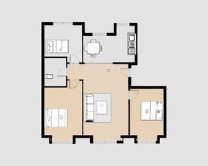 满二房本 飞机户型 东河附属片区