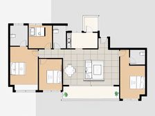 蓝光长岛国际五期 4室2厅 南