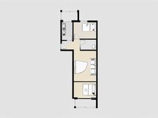 门头沟区滨河路79号院,南北通透,两居室。