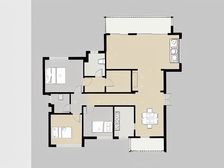 中铁建西派国樾3号地(二期、五期)4室2厅南北