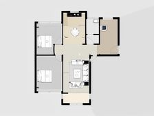 阳光广场经典大三房 老证精装修 房东诚心出售..