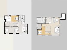 沁和园次新 小区花园位置 下沉式花园 采光无遮挡