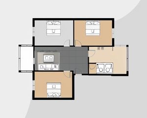 鼓楼北一街二巷子1号 3室2厅 西