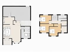 洞林湖,地铁口,联排别墅,采光好,交通便利。