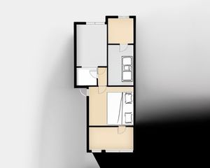 双园巷1号 2室1厅 东南