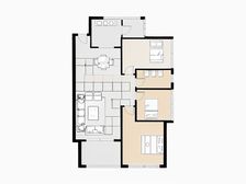 长房上层国际 3室1厅 南