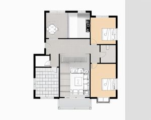 山水小区精装修三居拎包入住南北朝向