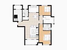 北龙湖房,次新小区,南北透透大四房