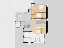 天骄城大平层,朝彩云湖公园,视野好,安静,