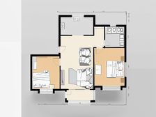 18号地*铁200米,精装2房,南北通飞机户型,满五惟一