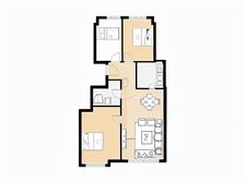 万科假日风景三居,一梯两户,南北通透,采光充足