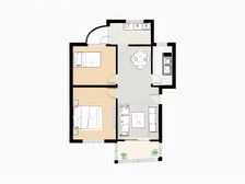 新出南北通两房,非顶楼,格局好,现浇房,房东诚售