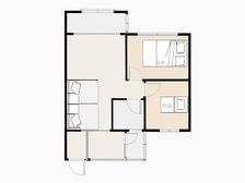 新城区 套二精装,带家具家电 干净整洁 拎包入住