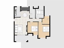 自住精装修,全天采光,前面别墅无挡。