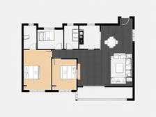 中海淮上景明二期前排好楼层大横厅户型