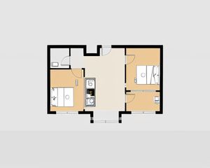 温馨家园(回民区) 2室1厅 南