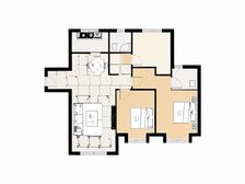 此房南北通透格局 一楼 老人房