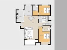 康桥高品质 次新小区 人车分流 精装修中间楼层