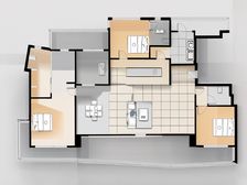 小区正看飞鸟集,唯一朝南户型,阳台面积80平米