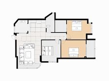 达道地铁口 中亭街君临天华 西南朝向 居家三房出售