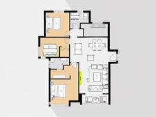 华润三期前排,精装修保持嘎嘎好,近北京和同和