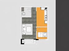 亿达品质 ,精装修小两室,近地铁,龙湖物业