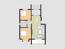 欧鹿,二楼。标准侧户精装修,看房方便