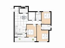 亚厦东麟府全新精装修拎包入住,楼间距大,采光通风好