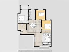 金川聚金雅园南北通透三室简单装修采光足
