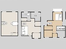 城南,缙云山下联排端户。清水房。